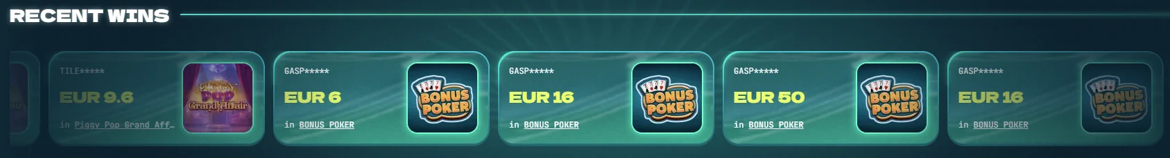 Power Up Casino Wins